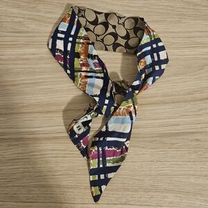 Coach Silk Headband Scarf